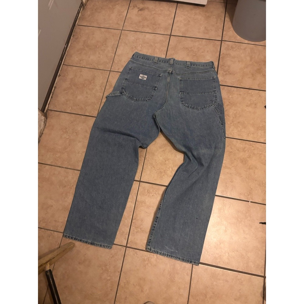 Lee Jeans Men's Size 40x32 90s Vintage, 100% Cotton, Medium Wash, Durable